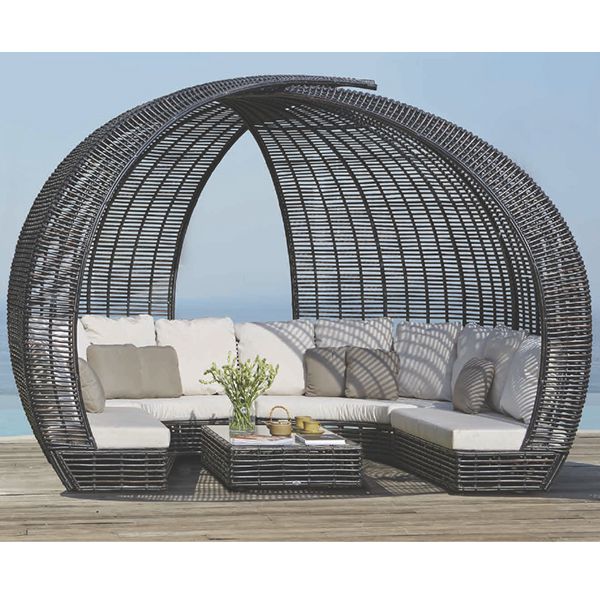 Sparta Black Mushroom Sectional